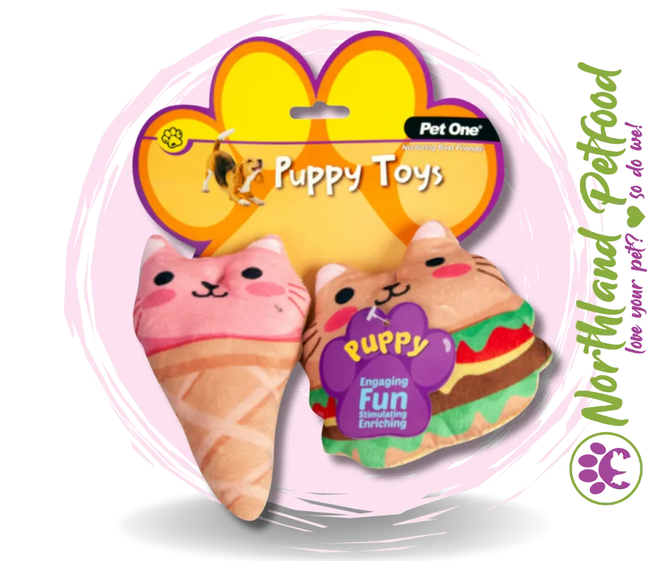 Pet One Puppy Toy - Fast Food Assorted