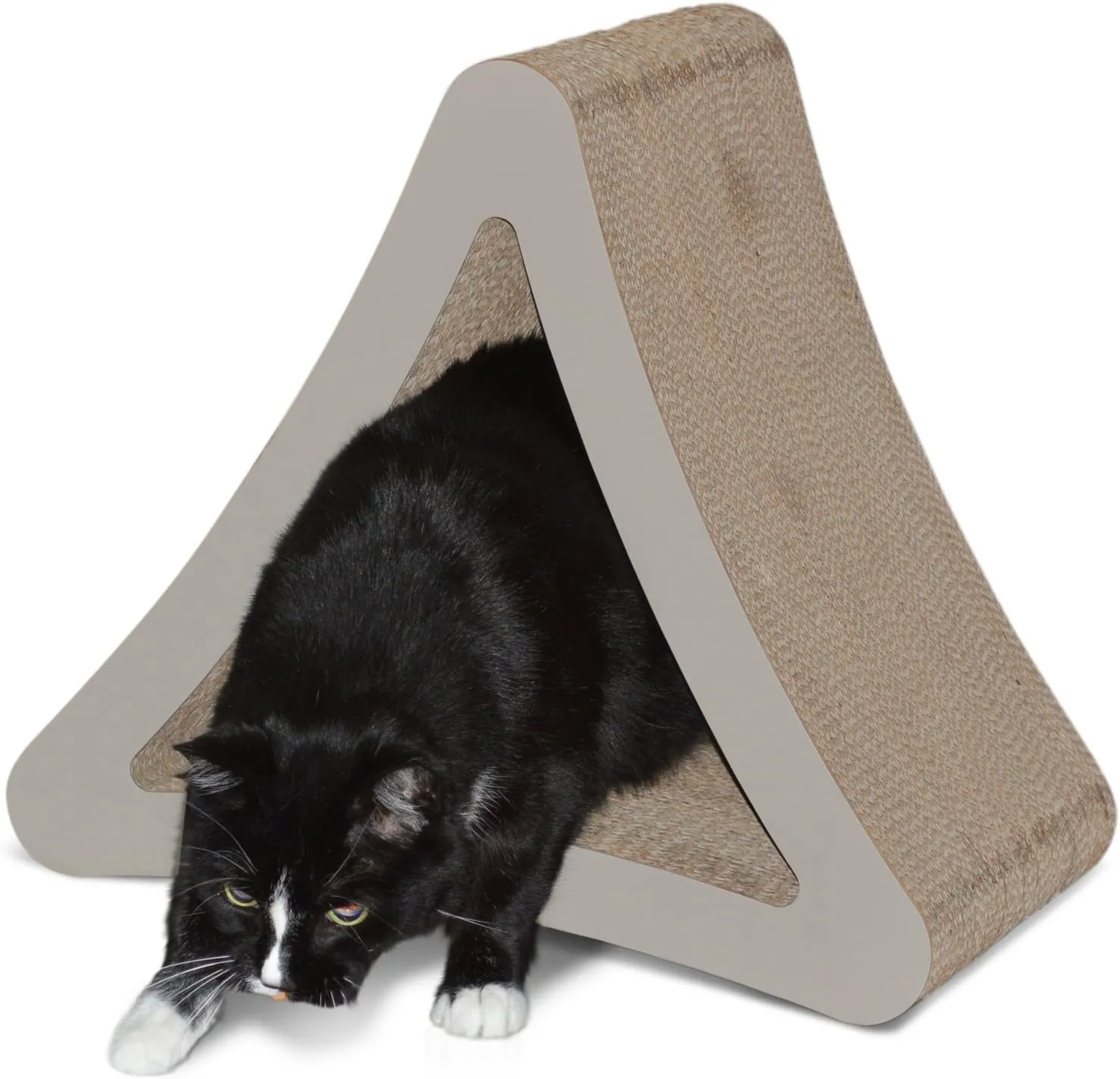 PetFusion 3-Sided Vertical Cat Scratching Post | Available in 18 & 24 | Multiple Angle Cat Scratching Pad; 6 Usable Sides. Scratch; Play; & Perch | 100% Recyclable Cardboard Lounge
