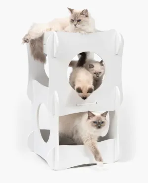 Premium Cat Furniture Condo - White
