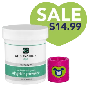 Styptic Powder with Free Holder Magenta by Dog Fashion Spa