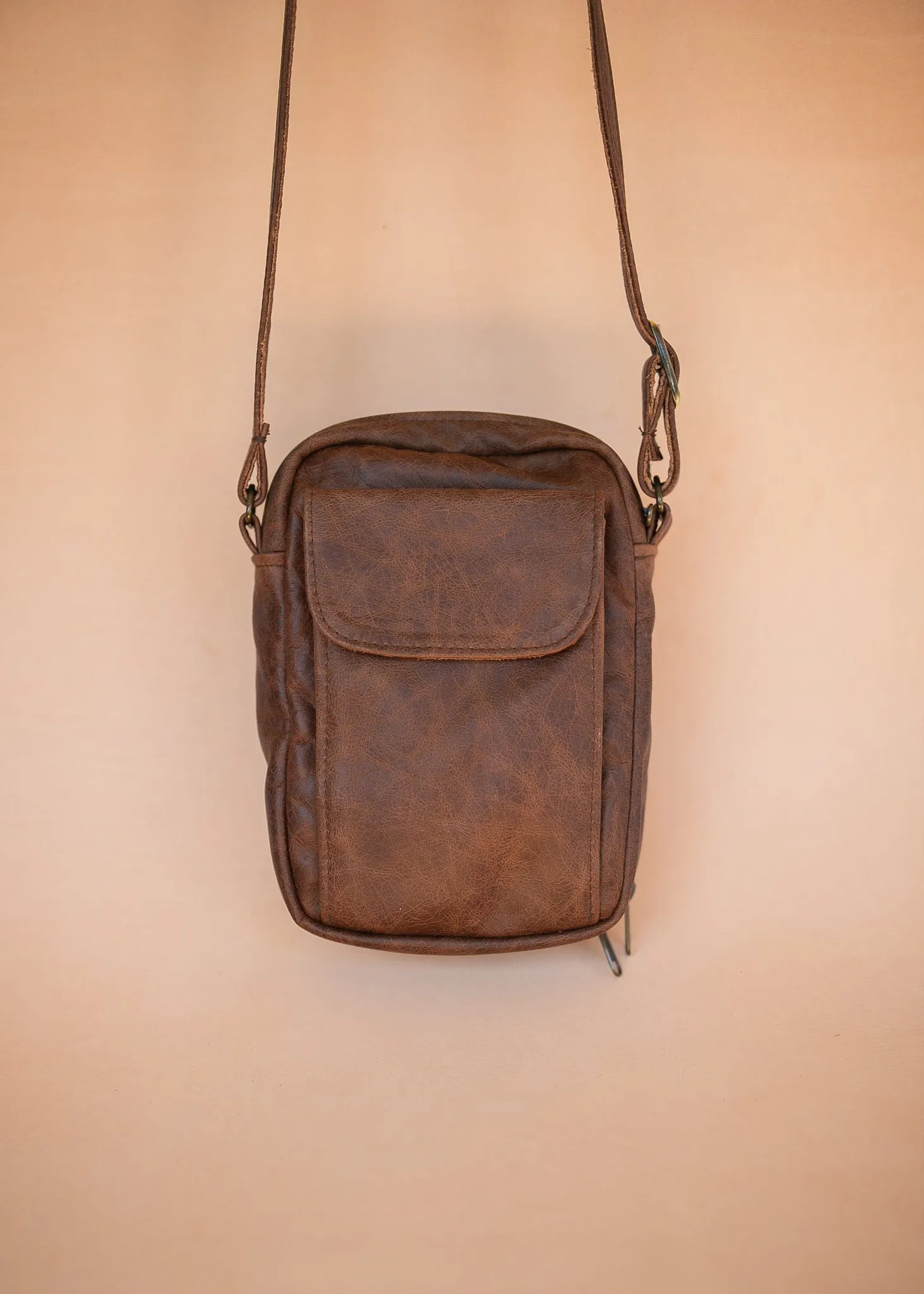 The Darren Man Bag - Cowhide - Premium Marble Brown
