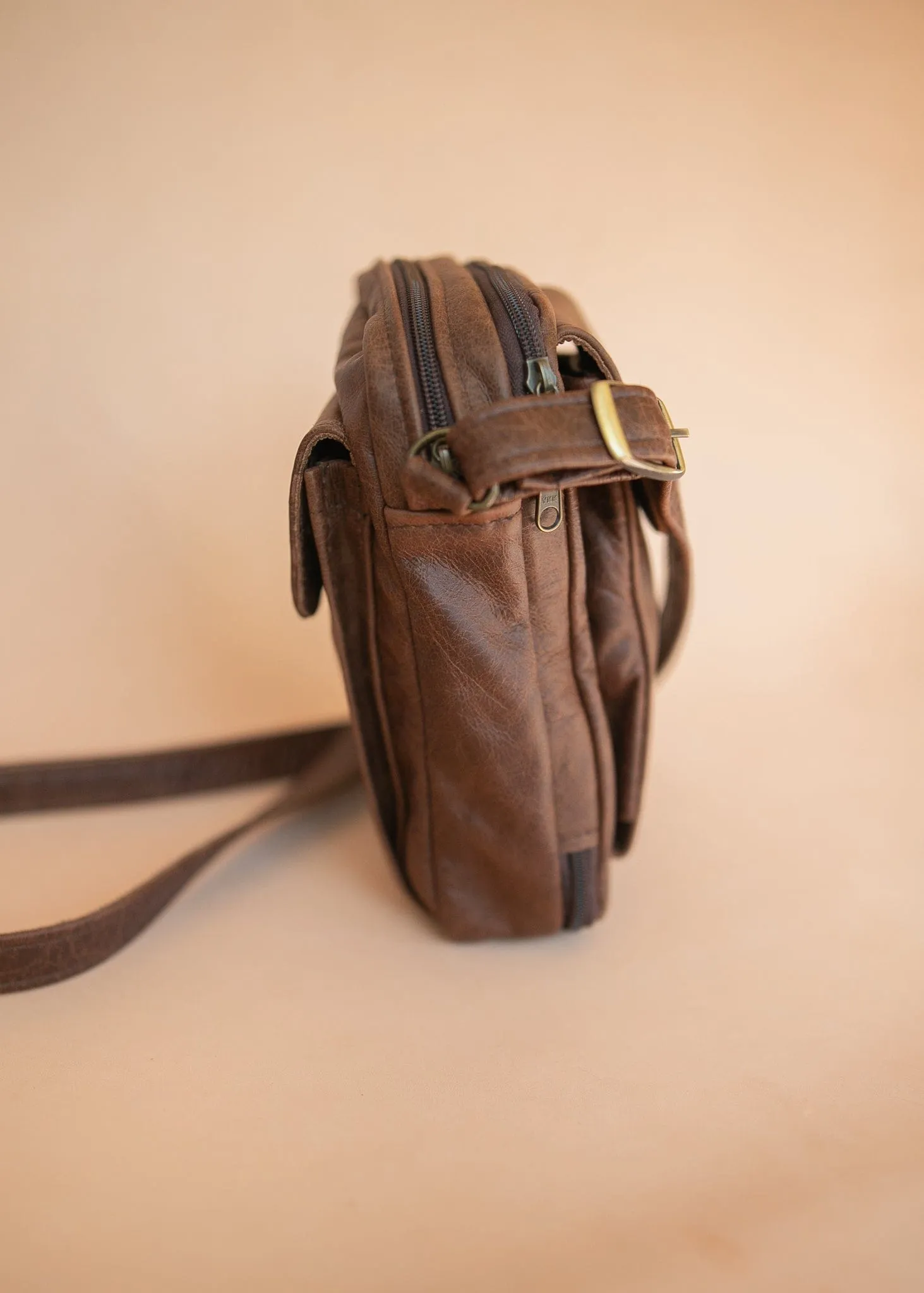 The Darren Man Bag - Cowhide - Premium Marble Brown