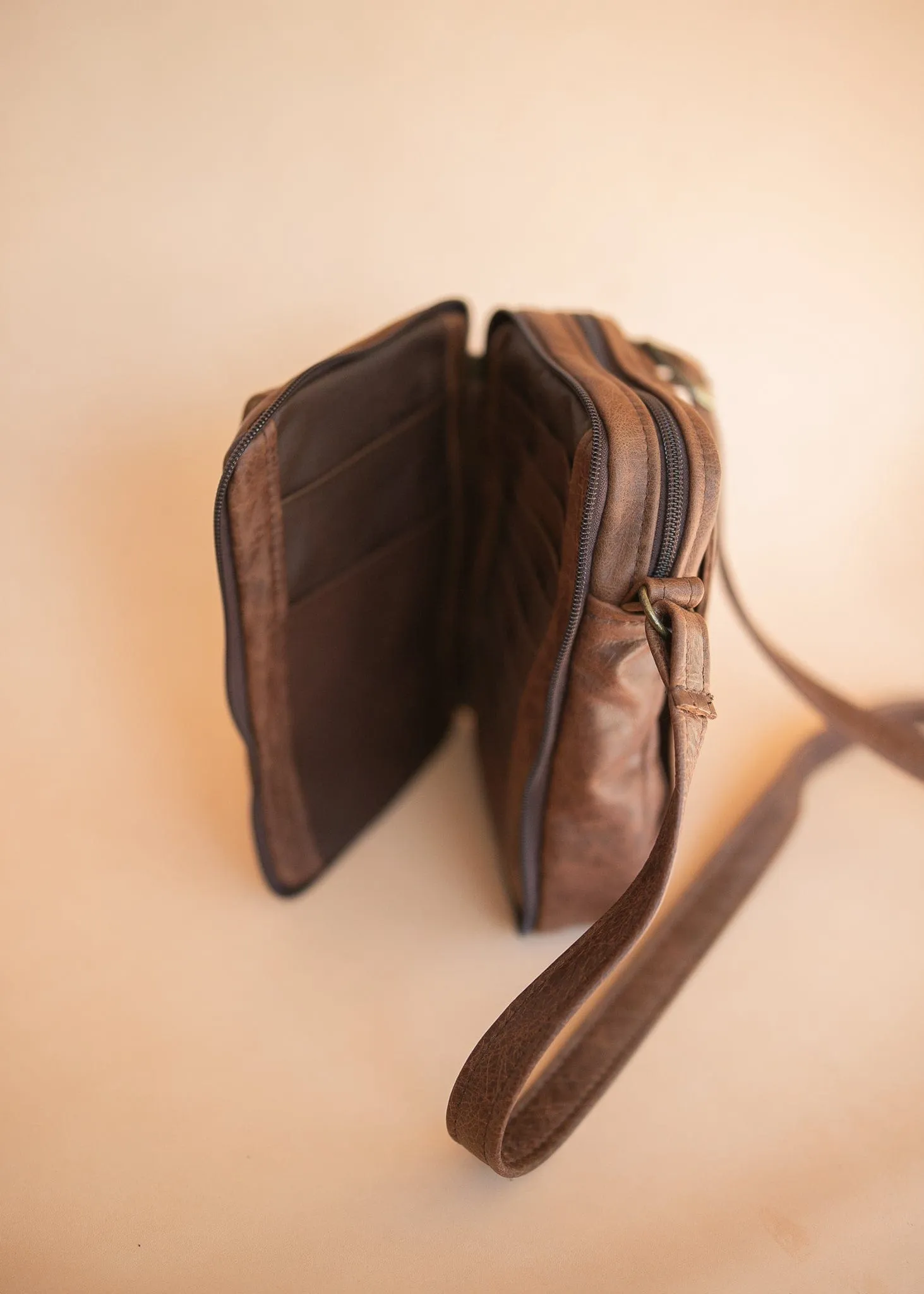 The Darren Man Bag - Cowhide - Premium Marble Brown
