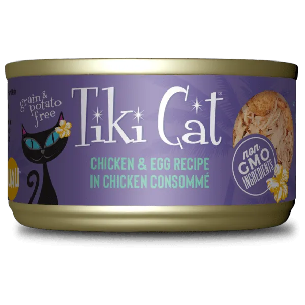 Tiki Cat Luau Chicken & Egg Recipe Canned Cat Food