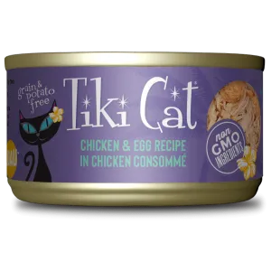 Tiki Cat Luau Chicken & Egg Recipe Canned Cat Food