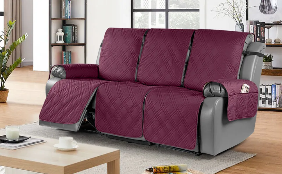 Waterproof Recliner Chair Cover with Double Straps