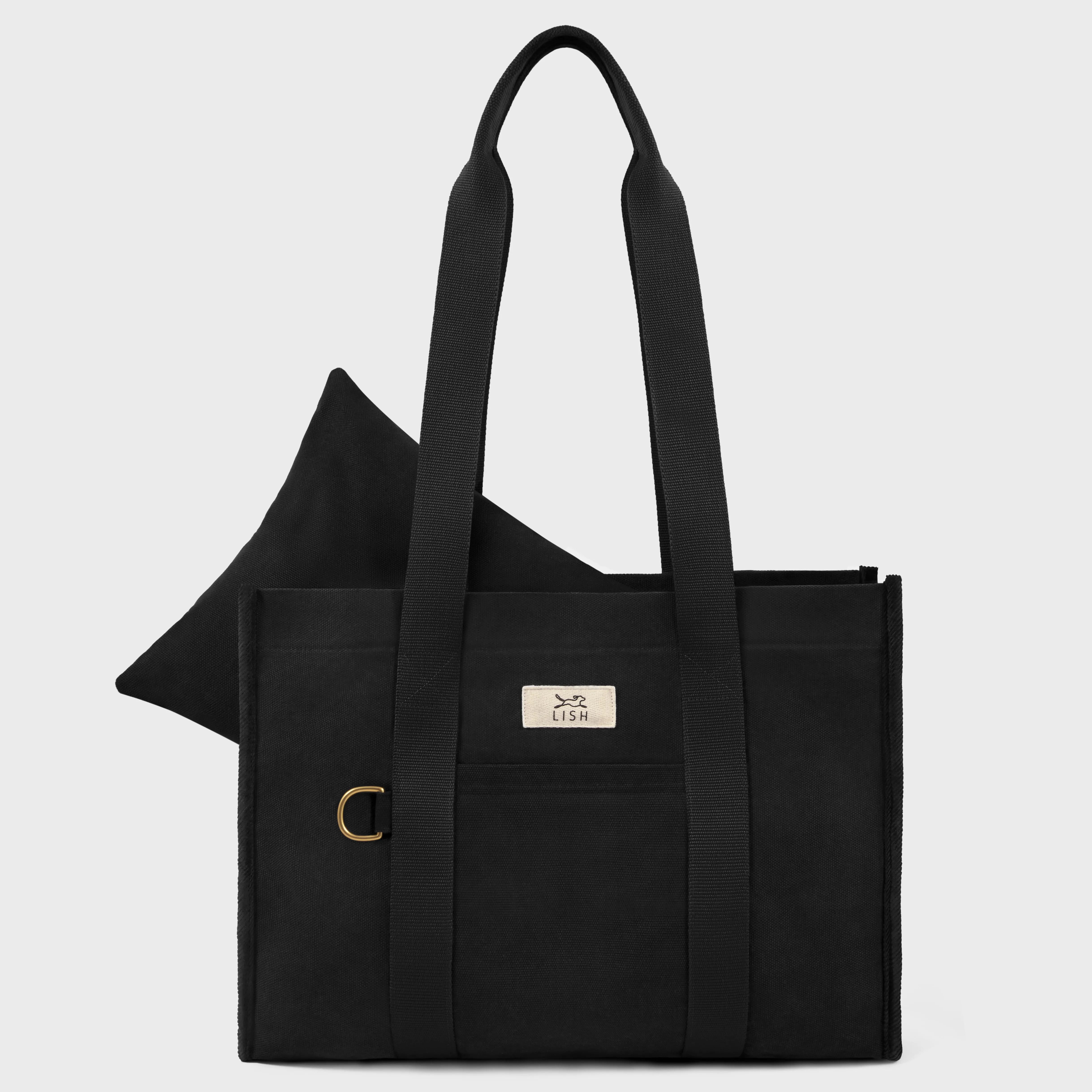 Watney Black Designer Tote Dog Carrier