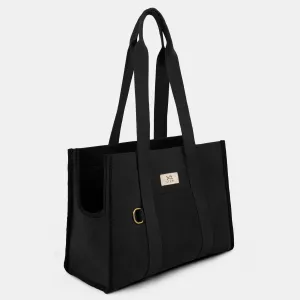 Watney Black Designer Tote Dog Carrier