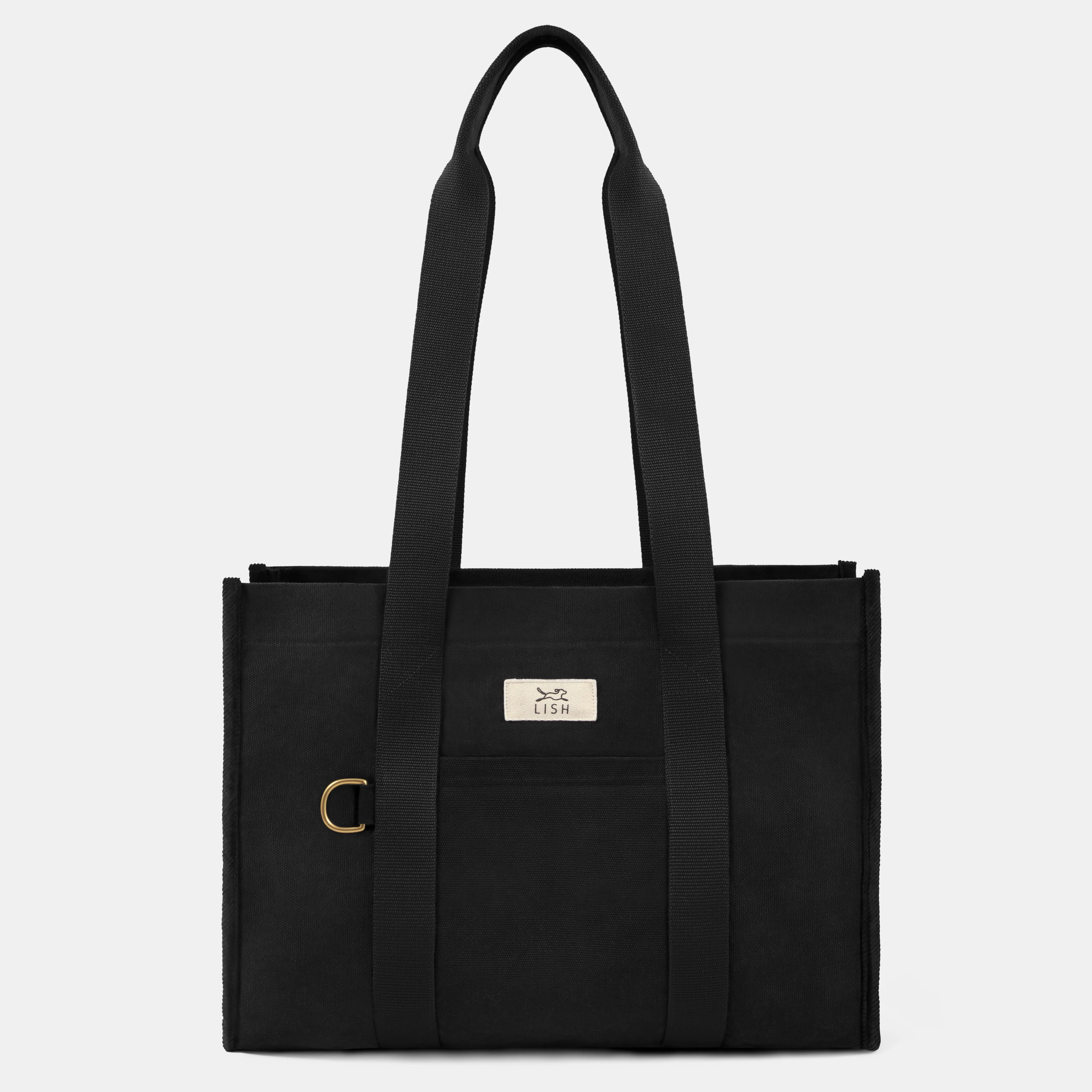 Watney Black Designer Tote Dog Carrier