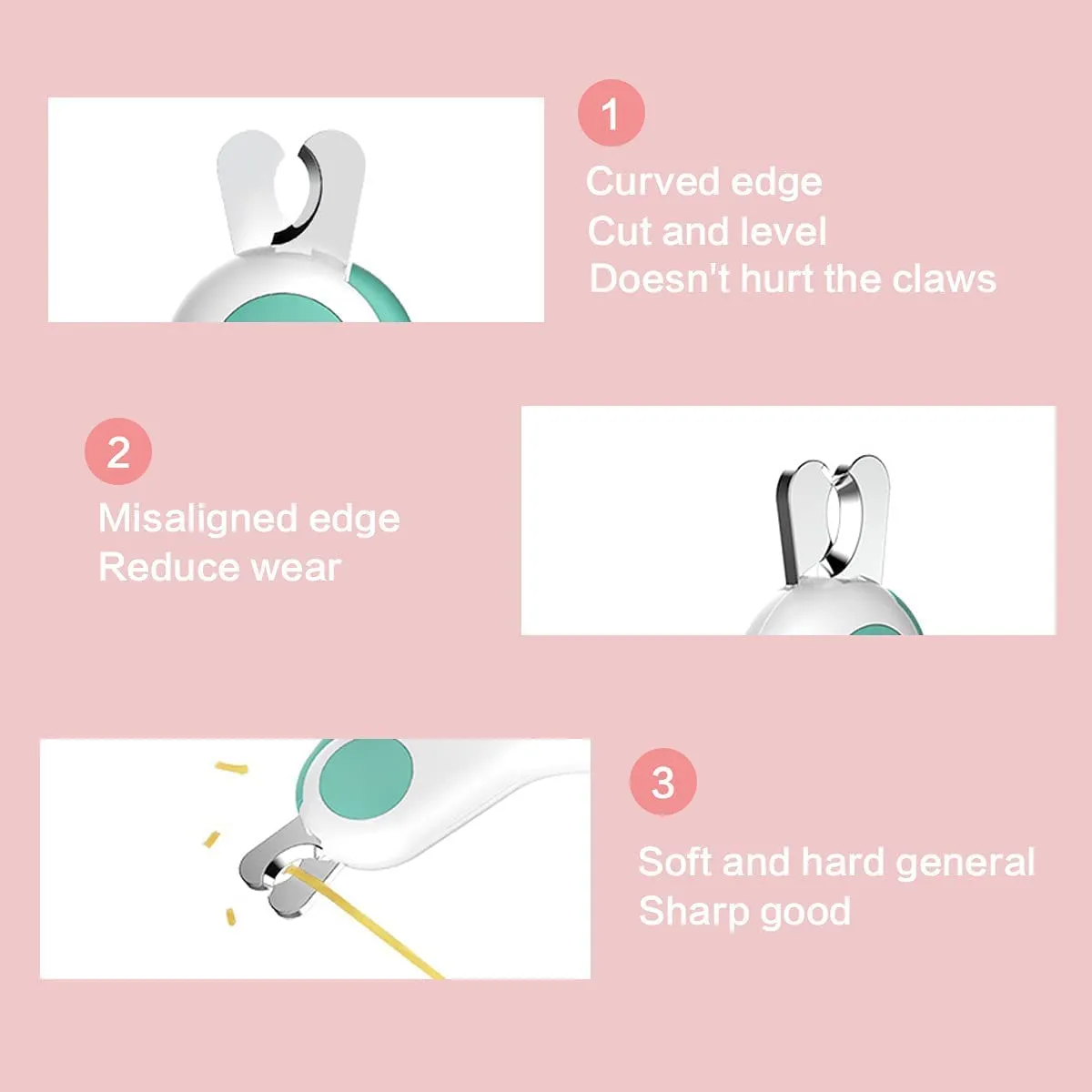 With LED light Pet Nail Clipper